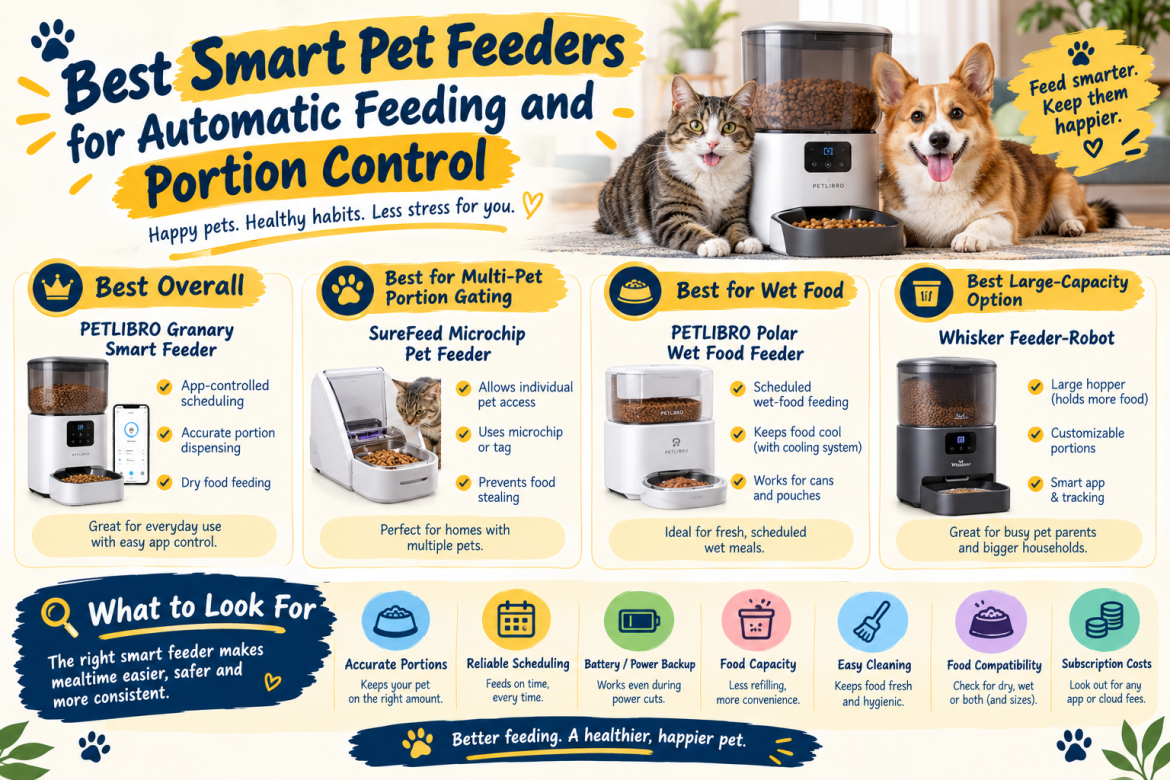Best Smart Pet Feeders for Automatic Feeding and Portion Control